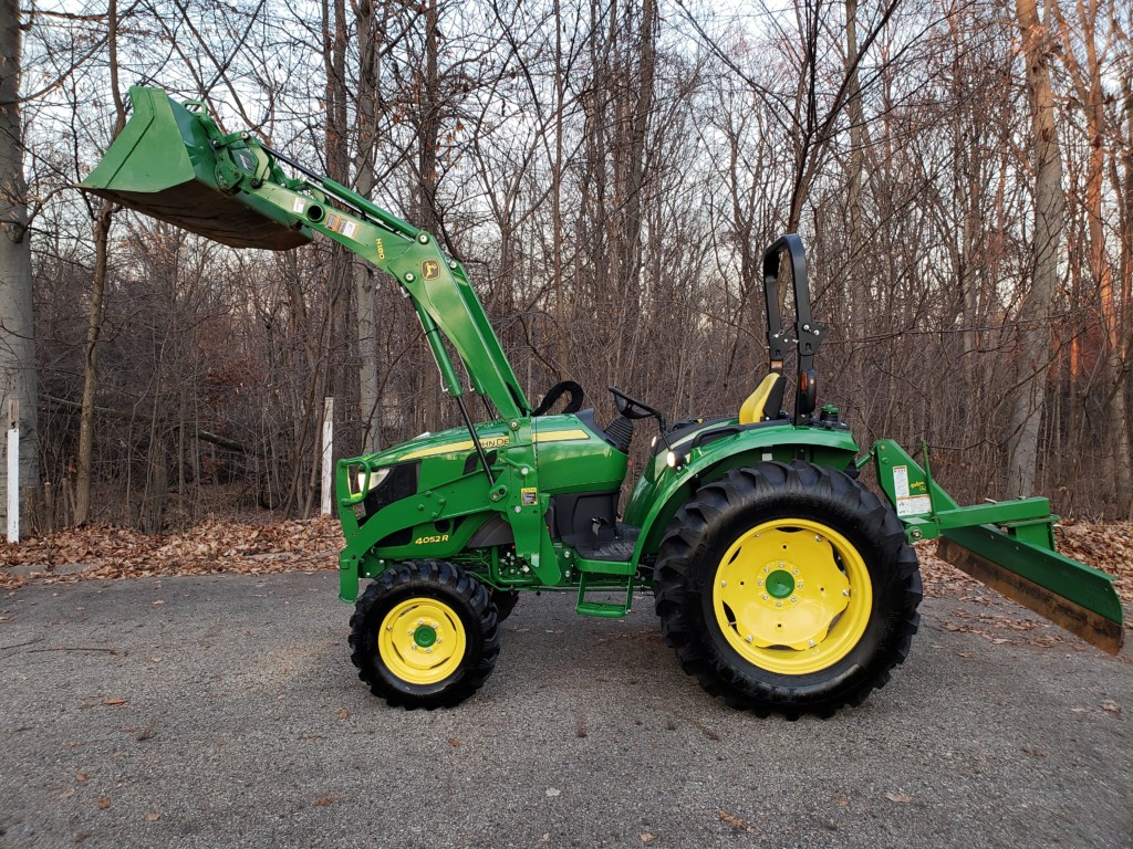 2016 john deere 4052r compact tractor & h180 loader