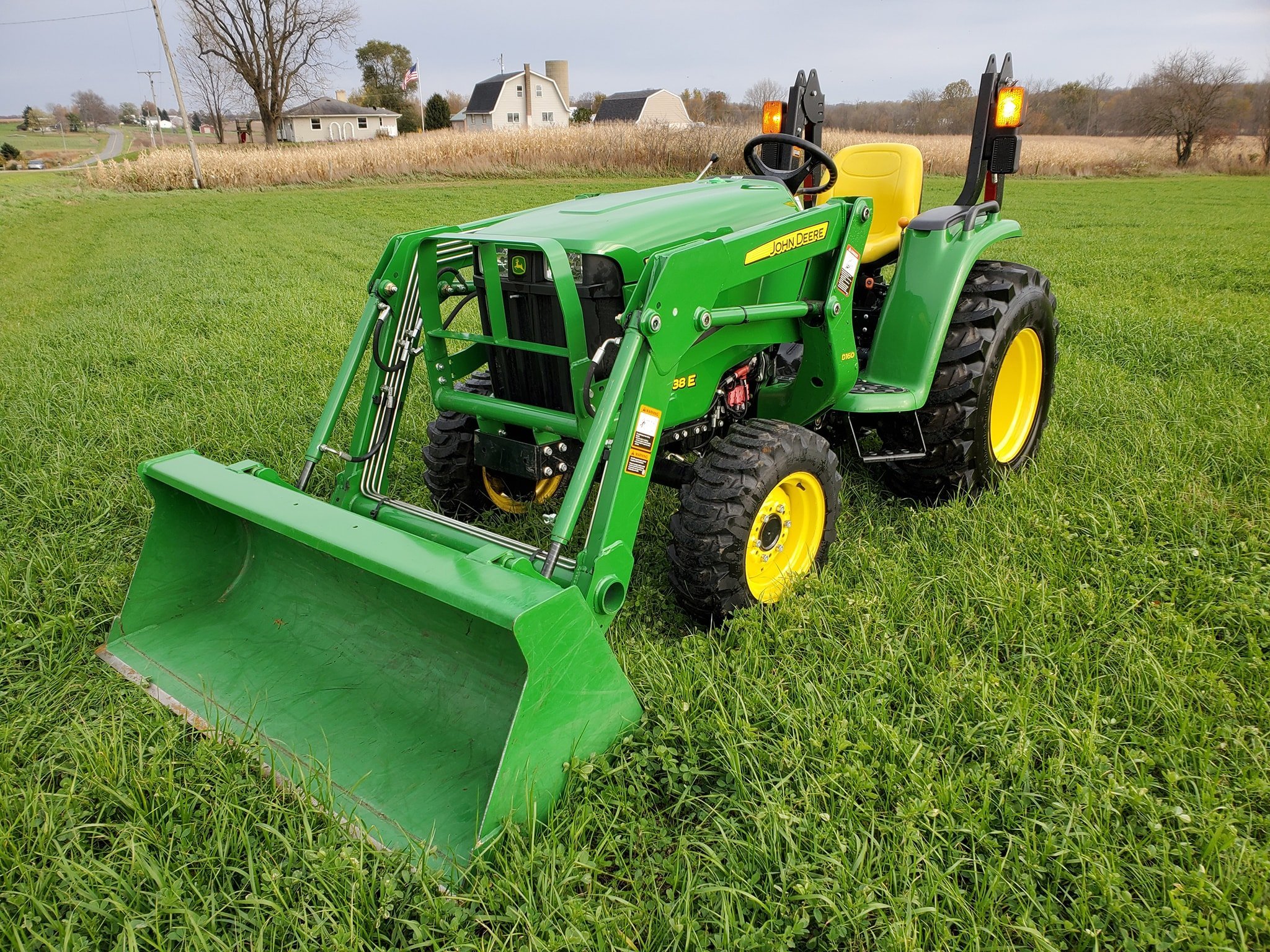 SOLD! 2015 John Deere 3038E 38hp Compact Tractor & Loader