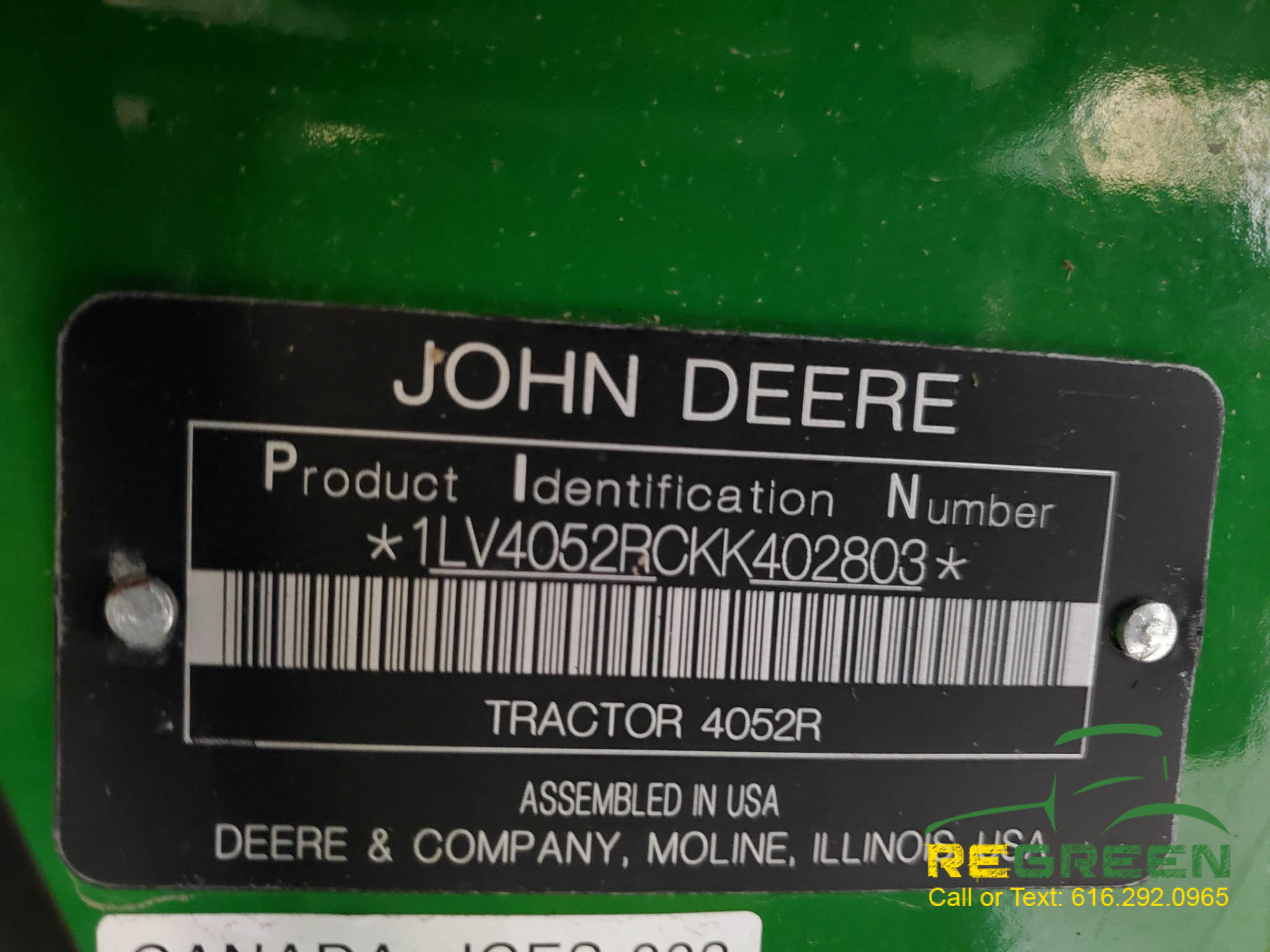 SOLD! LOW HOUR John Deere 4052R Compact Cab Tractor & Self Leveling Loader - Image 6