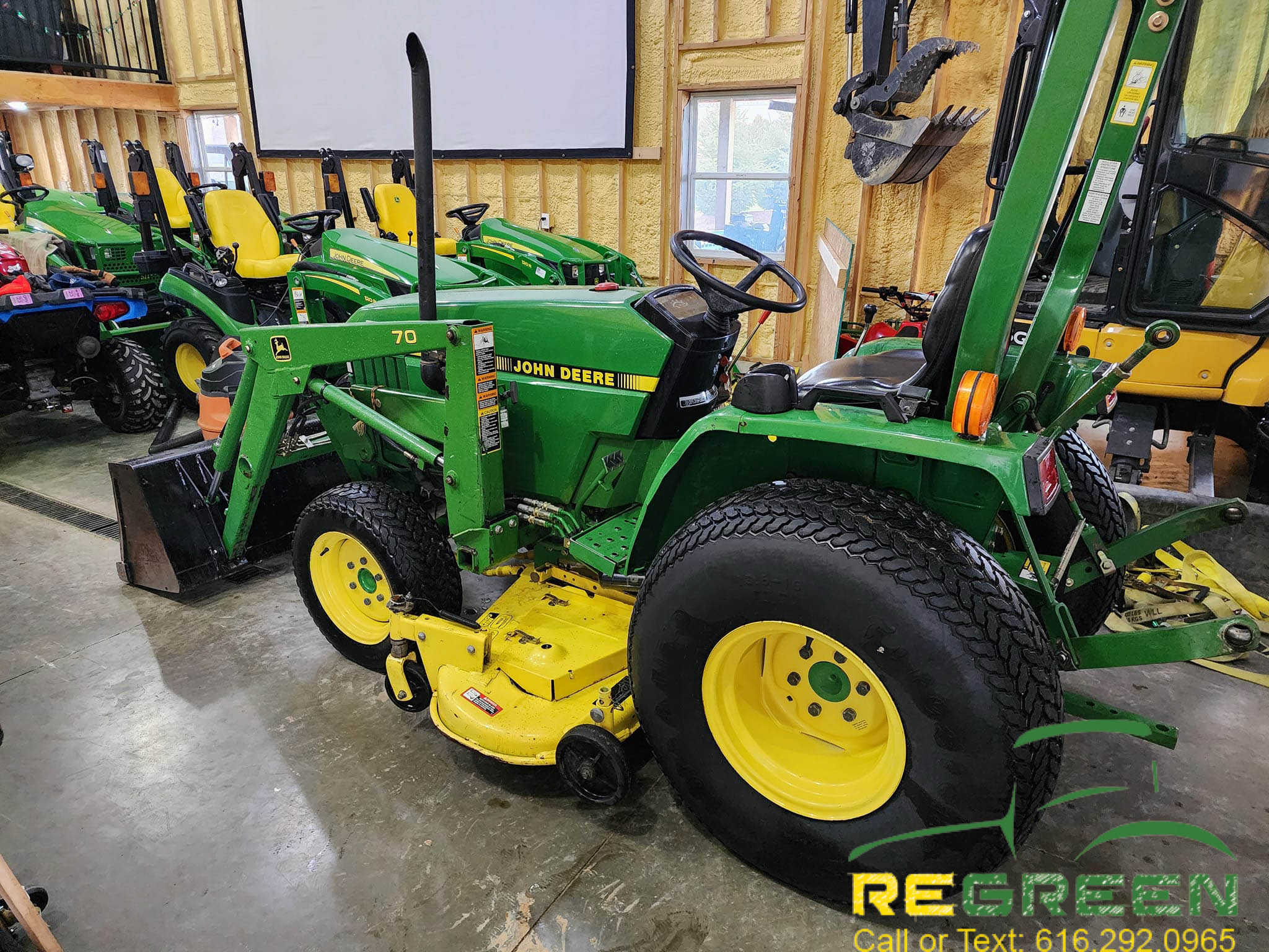 John Deere 770 Compact Tractor, Loader & Mower - Image 8