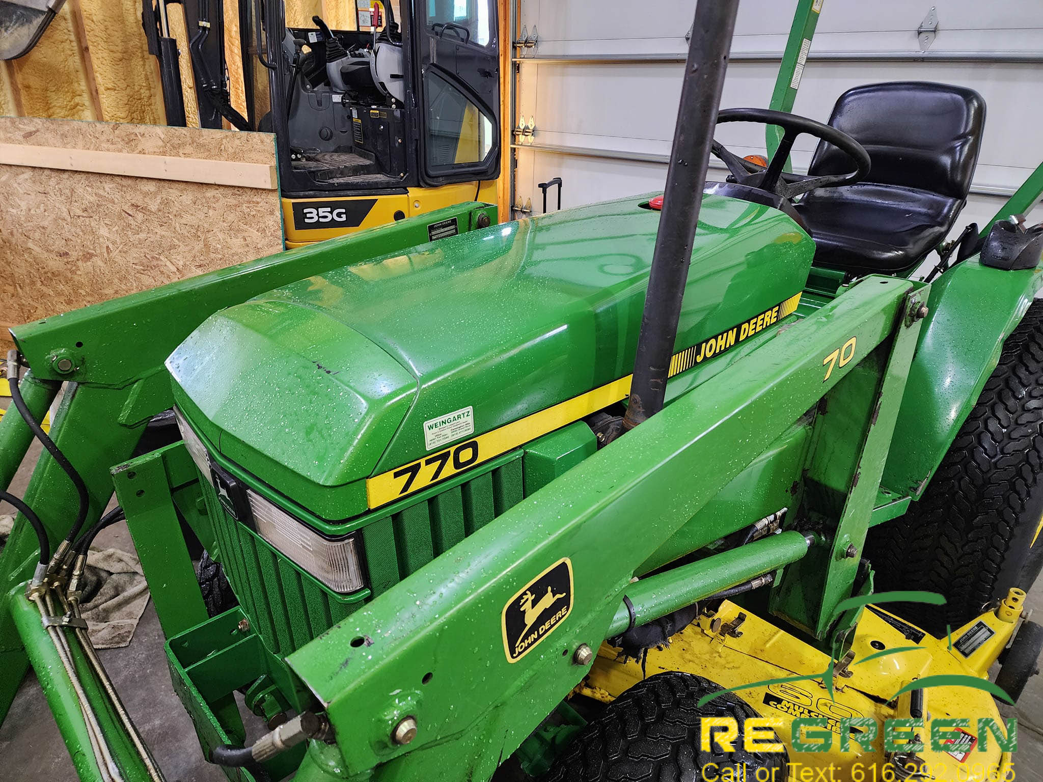 John Deere 770 Compact Tractor, Loader & Mower - Image 9