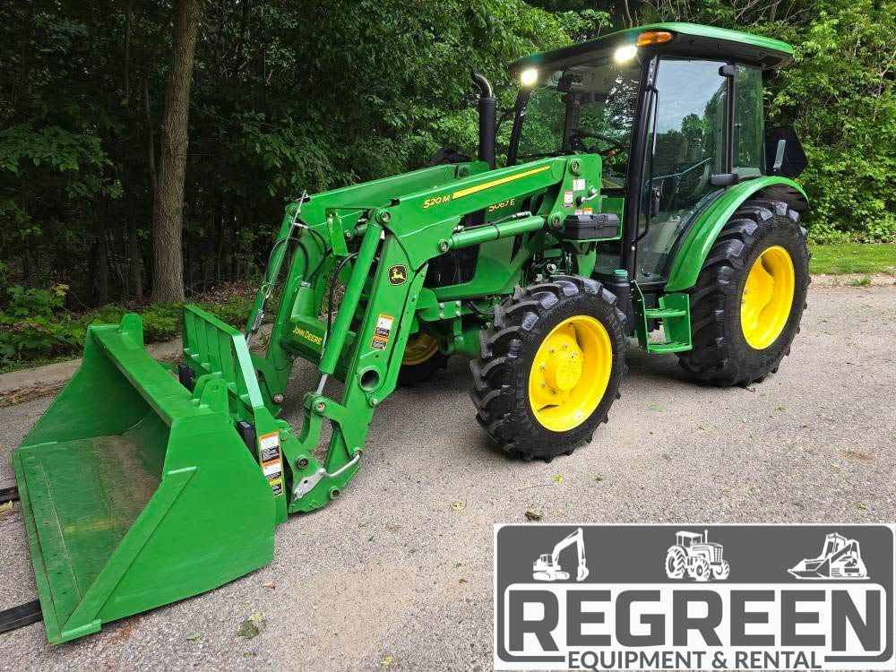 2024 John Deere 5067E Utility Cab Tractor, Loader & Forks - Image 3
