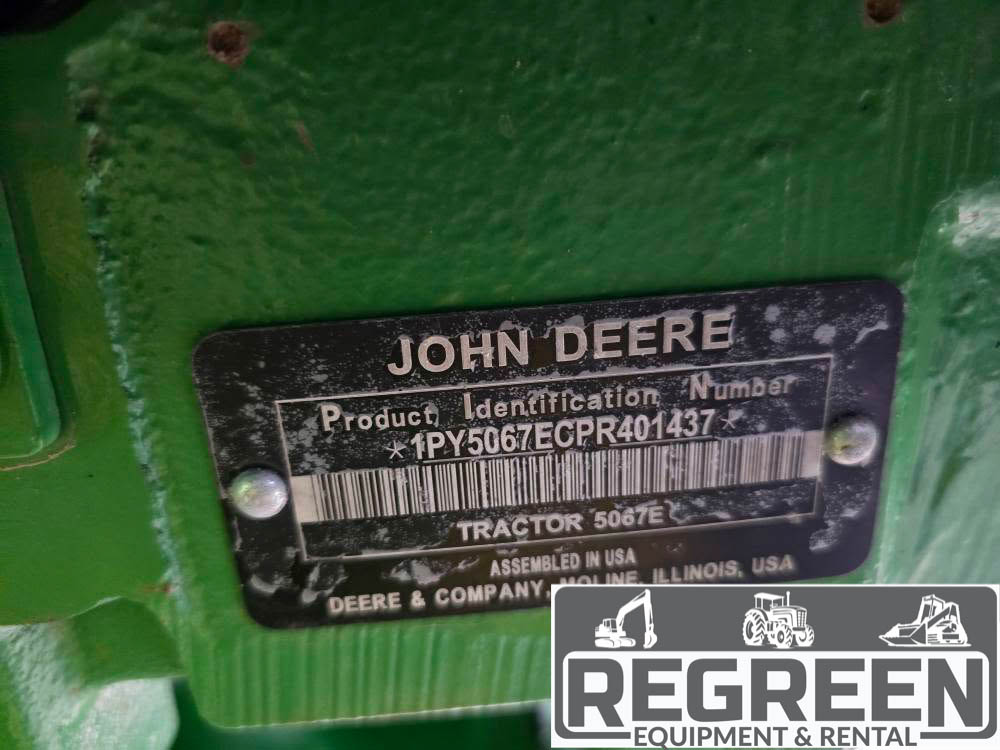 2024 John Deere 5067E Utility Cab Tractor, Loader & Forks - Image 8